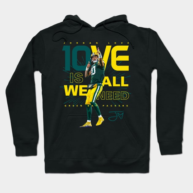 Jordan Love Hoodie by Juantamad